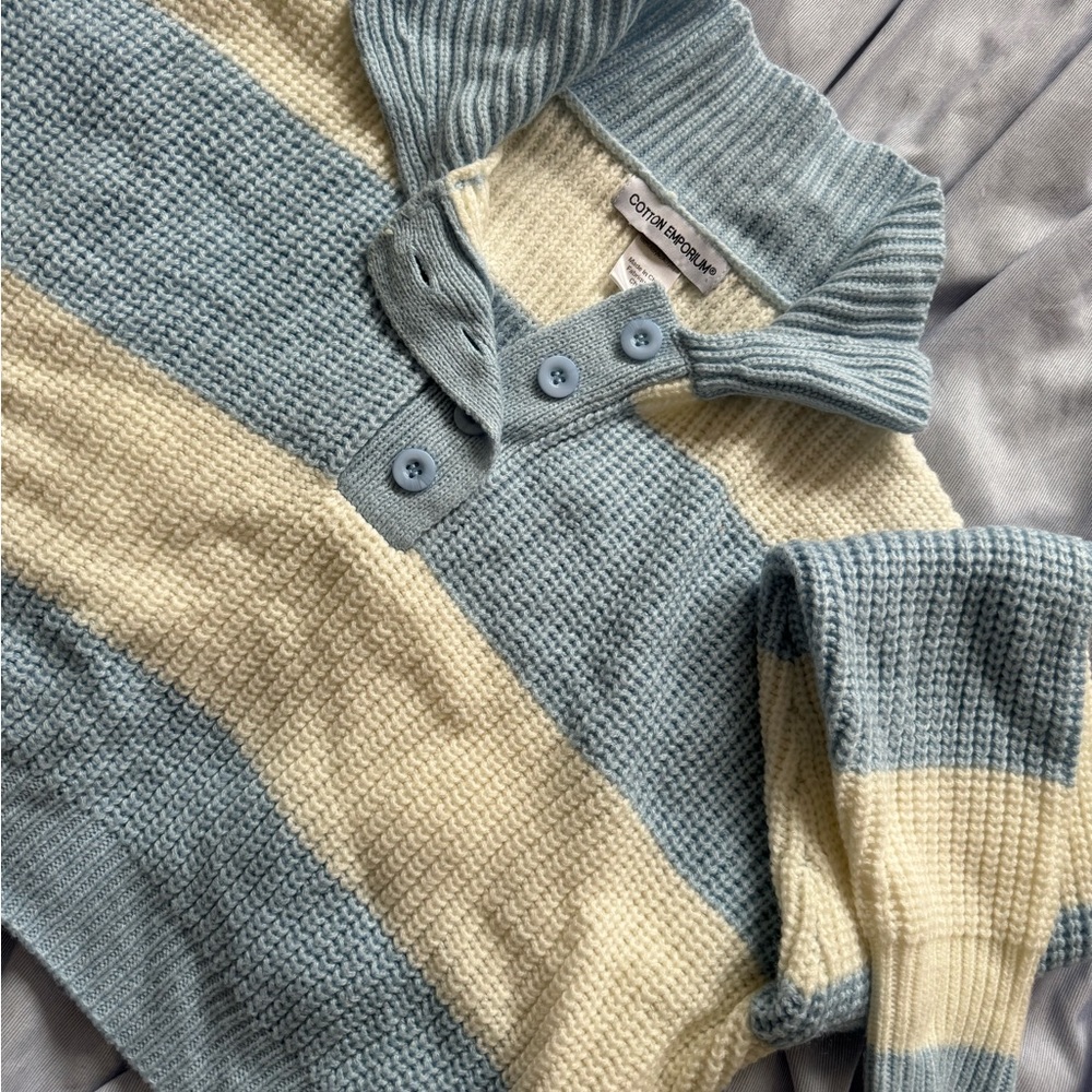 Coastal Chic Cropped Sweater